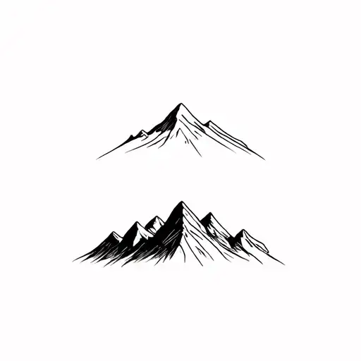 Mountain Range Silhouette