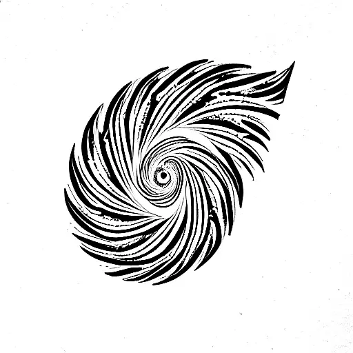 Fibonacci Spiral Fallen Angel
