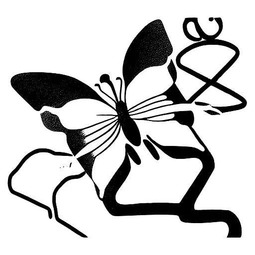 Rope Attached To An Anchor Transform To Butterflies