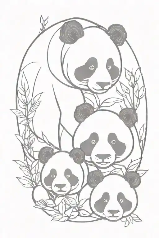 Panda Bear Mom And Kids Names