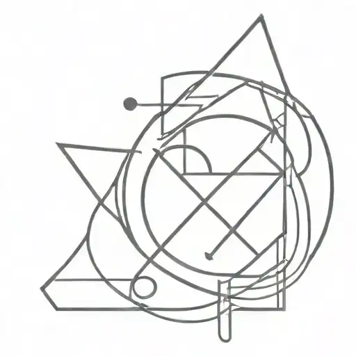 An Abstract Design Combining Symbols Of Anti-capitalism And Feminism