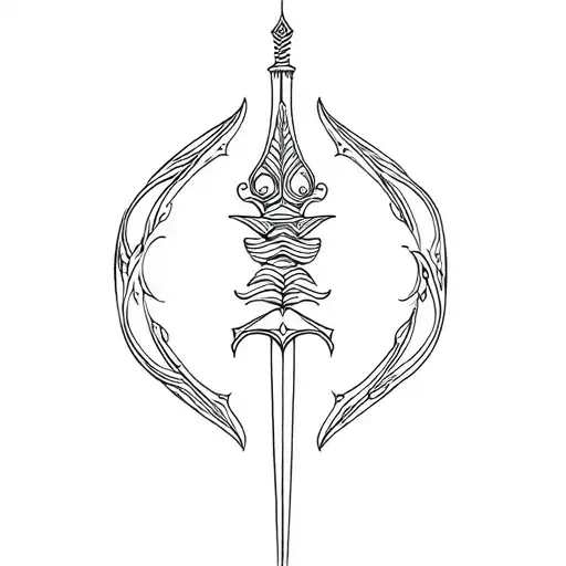 Small Dagger For Face