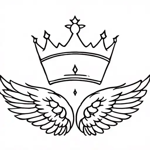 Heavenly Crown With Wings