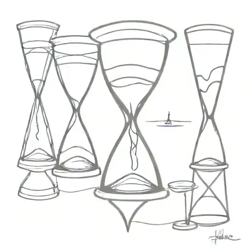 Hourglass With Cracks