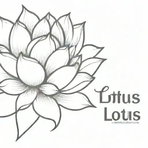 Combine A Lotus Flower With Persian Text To Represent A Deep Connection To Heritage