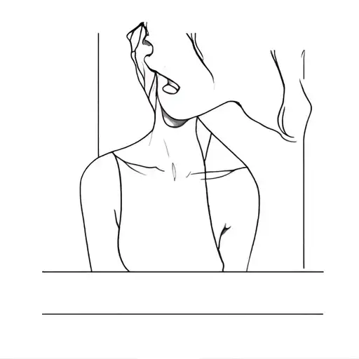 A Woman In A Black Top