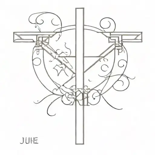 Upside Down Cross With Roman Numerals Of June 2Nd 2013