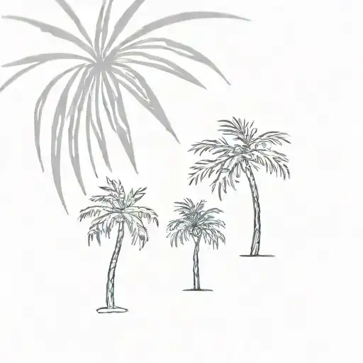 Palm Tree & Pine Tree