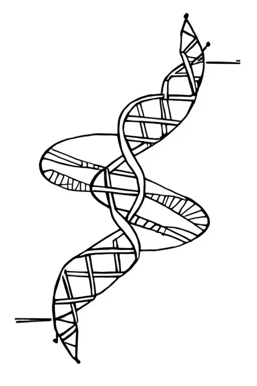 Dna Double Helix Geometric With Family