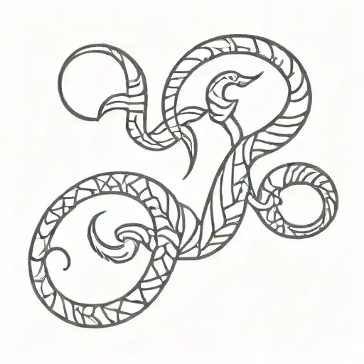 Scorpio Symbol Design With Word Mama