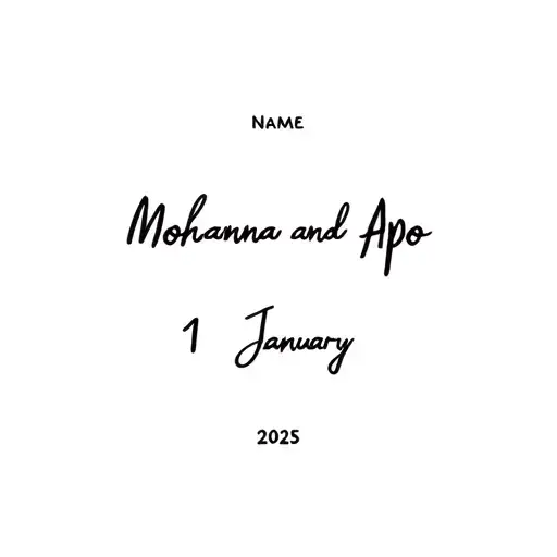 Names Mohanna And Apo Date 1 January 2025