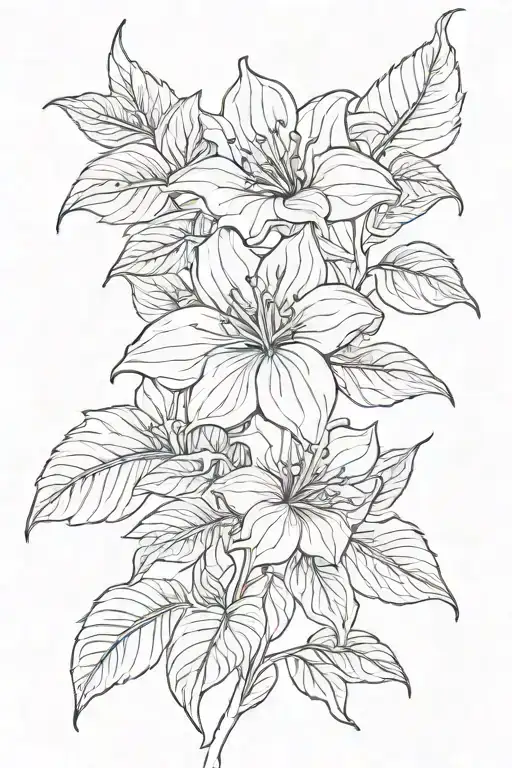 Long Thin Moonflower Vine