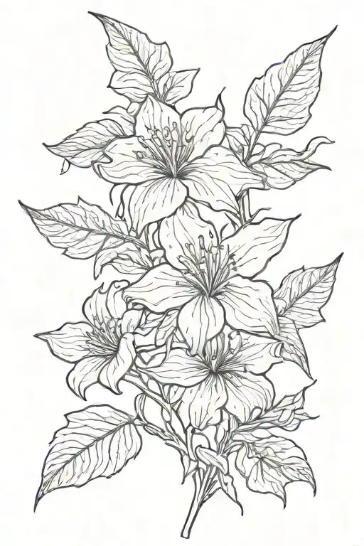 Long Thin Moonflower Vine