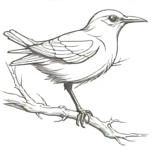 V-shaped Bird From A Painting And Incorporate A Nod To Golf