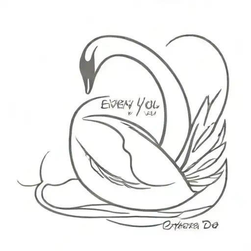 Quote In The Shape Of A Swan 'Every You Do Must Be Sacred To You'