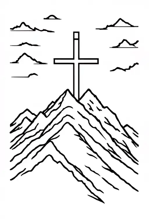 Cross On A Mountain