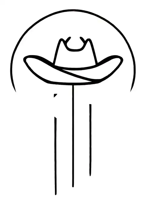 Cross With Cowboy Hat