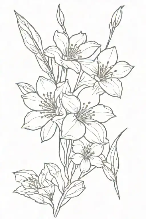 Daughter Tattoo With August Birth Flower