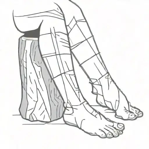 Logs For Legs In Black And White Colors