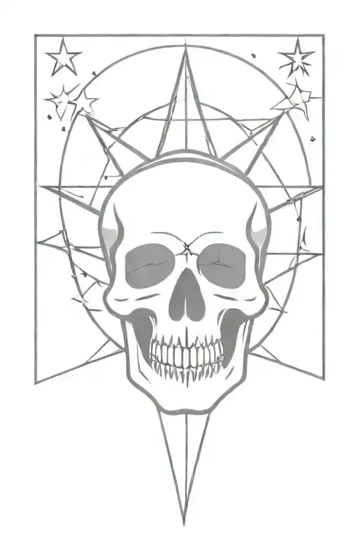 Skull In Star