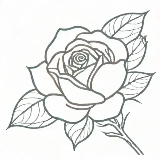 Single Rose With Stem