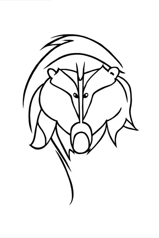 Bear And Spartan Warrior