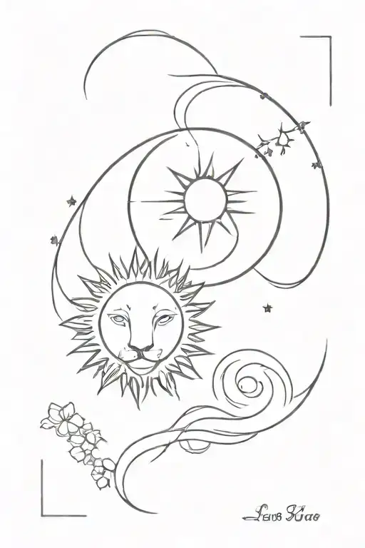 Sun Moon And Leo Zodiac Sign