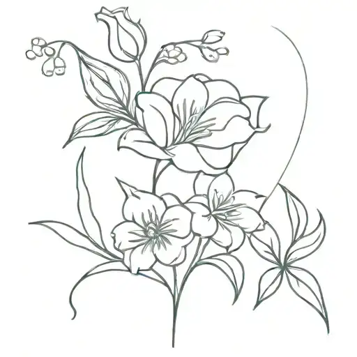 Rose And Daisy And Lily Of The Valley