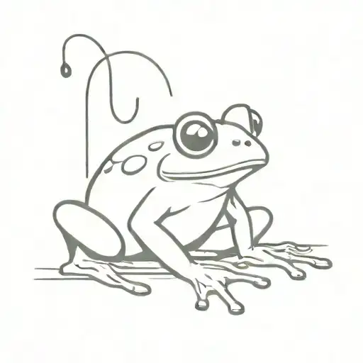 Frog Wearing Headphones