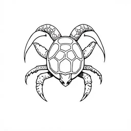 Turtle And Aries Zodiac Sign