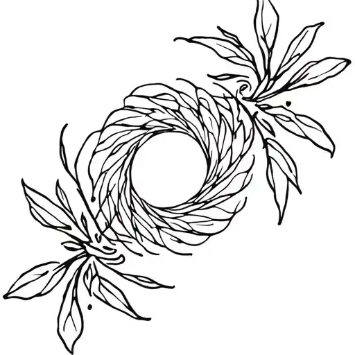 Circular Plant Pattern With 1999