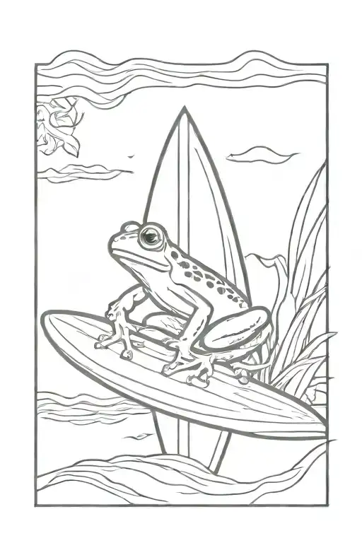 Frog Surf Board For Lower Leg