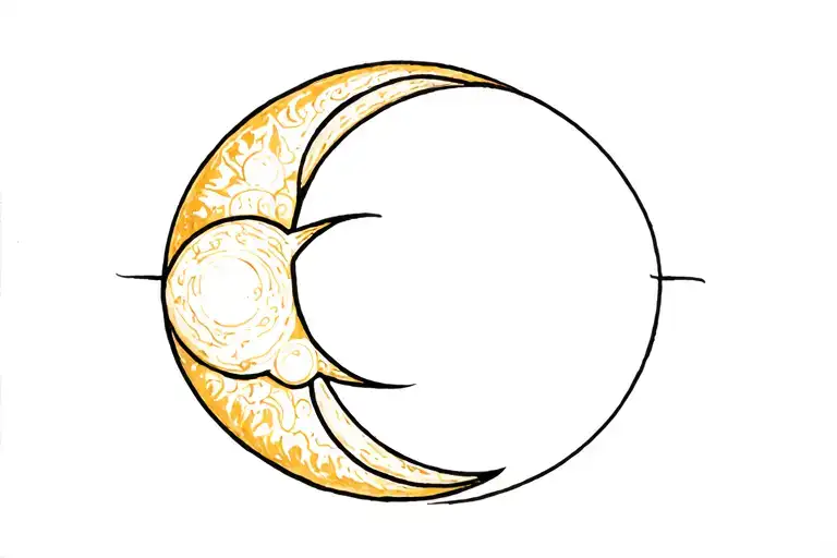 Sun And Moon Intertwined
