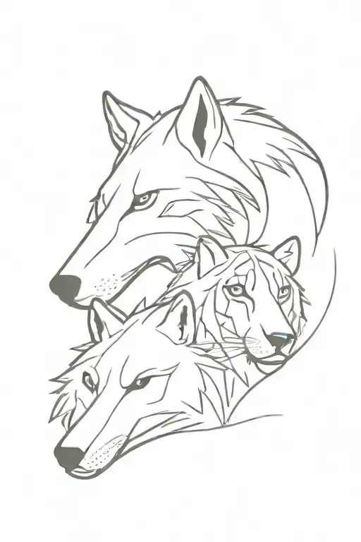 Wolf And Tiger