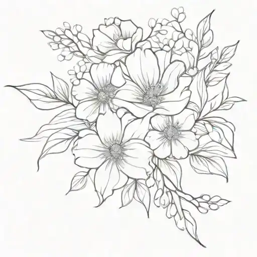 Birth Flower Bouquet