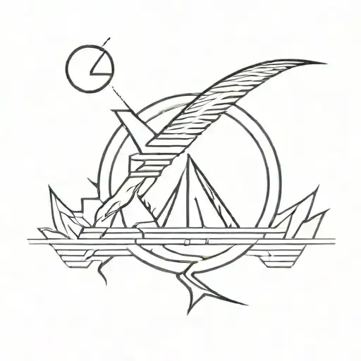 A Minimalist Tattoo Of A Stylized Paramore Logo With A Subtle Nod To Japanese Car Culture