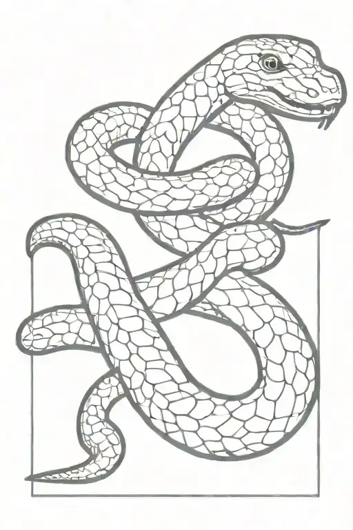 Crawling Scaly Snake Wrapped