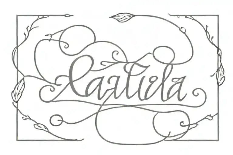 Gaia Goddess Name In Elegant Script
