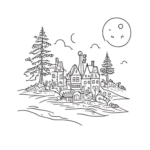 Fairy Village Nestled