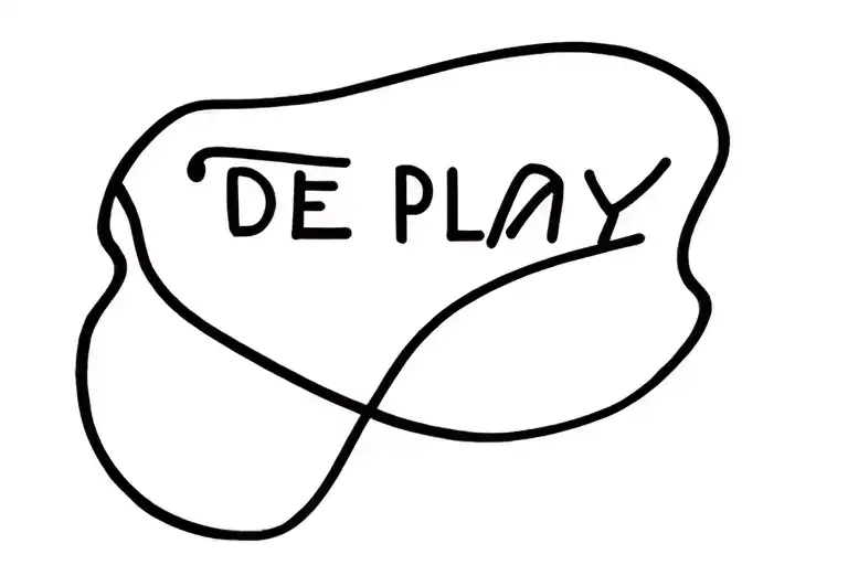 Depict 'Play' On A Line