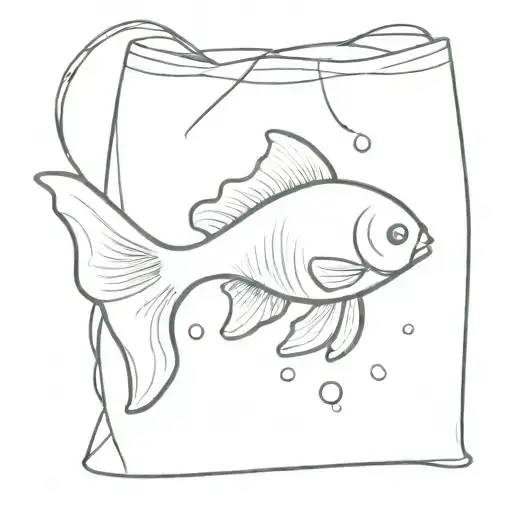Goldfish In Bag With Water