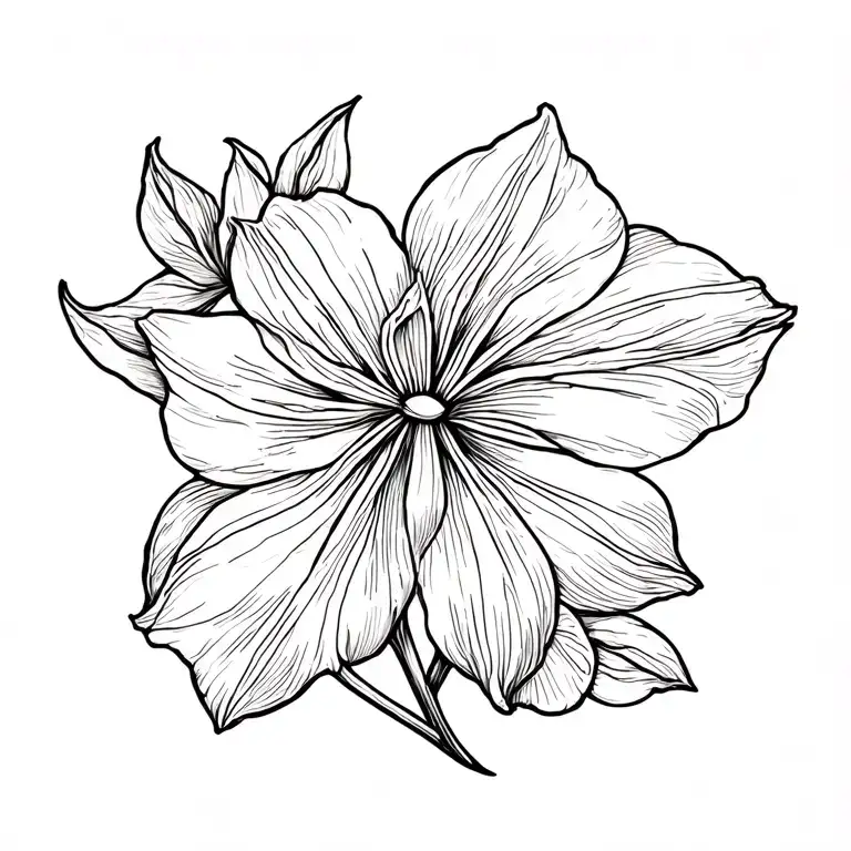 Infinity Sign Integrated In Freesia Flower