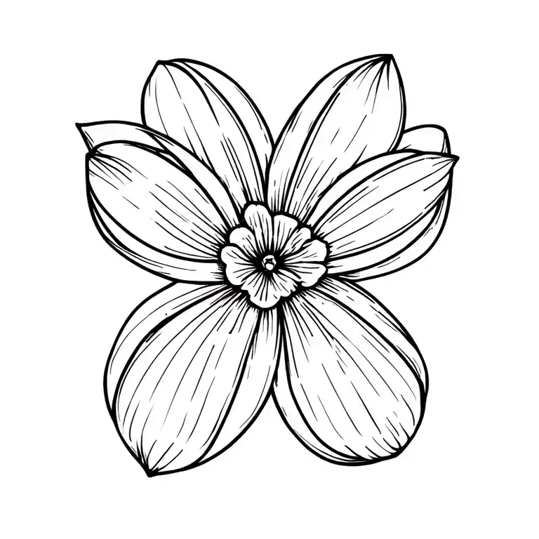 Infinity Sign Integrated In Freesia Flower