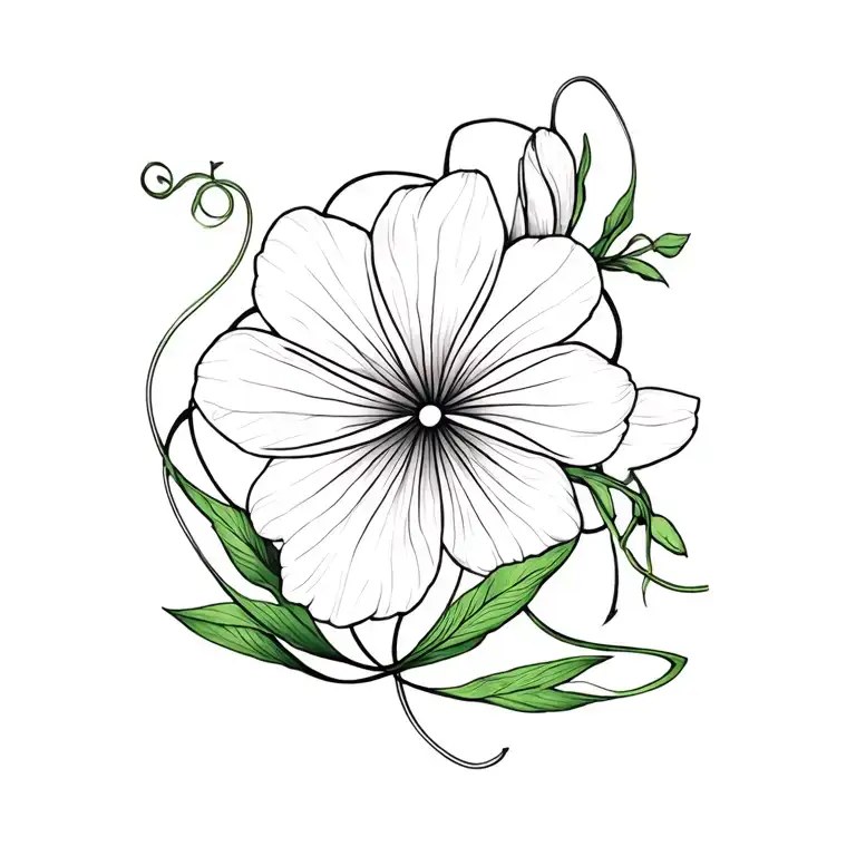 Infinity Sign Integrated In Freesia Flower