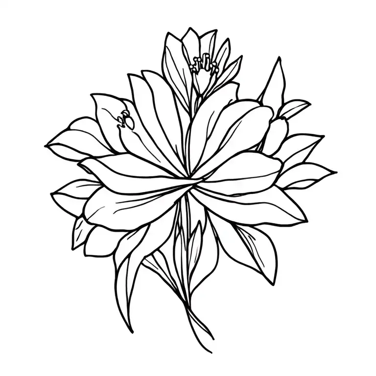 Infinity Sign Integrated In Freesia Flower