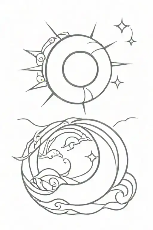 Sun Moon Waves Leo Star Sign