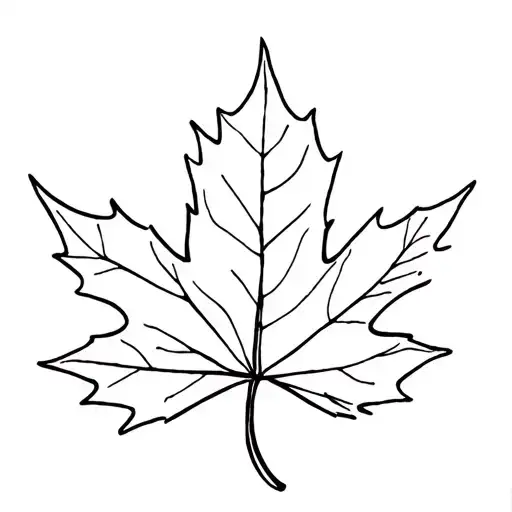 Maple Leaf Very Fine Line