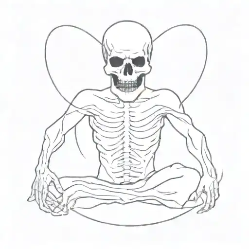 An Abstract Representation Of The Concept Of Death Satanic Blood