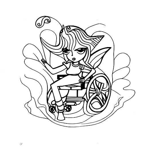 Rocker Fairy In A Wheelchair