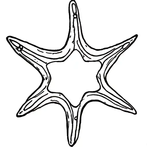 Make A Minimalist Star Fish Tattoo For A Scorpian Girl Sign